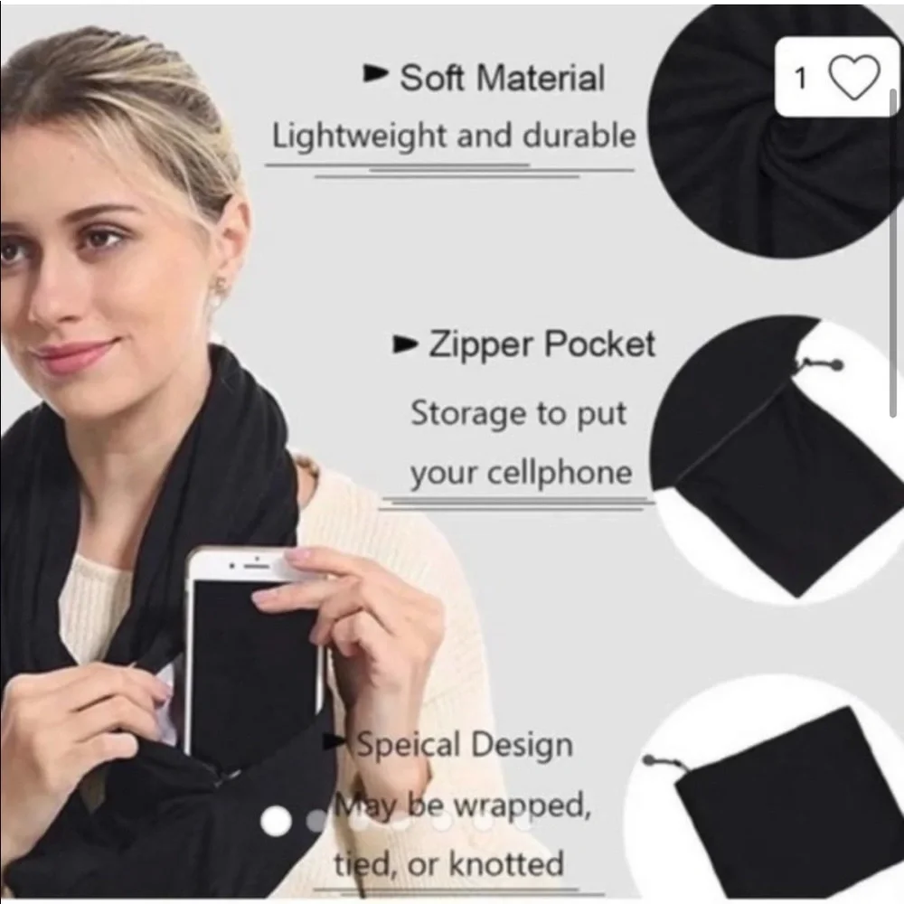 Beyond Yoga Infinity Pocket Scarf